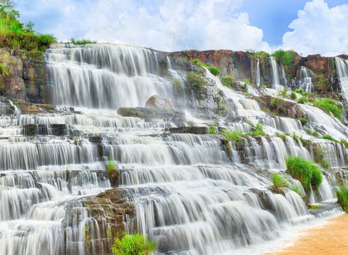 Wallpaper Pongour Waterfall, 4k, HD wallpaper, falls, travel, Pongour, waterfall, Dalat, Vietnam, mountain, river, Travel 4096514587